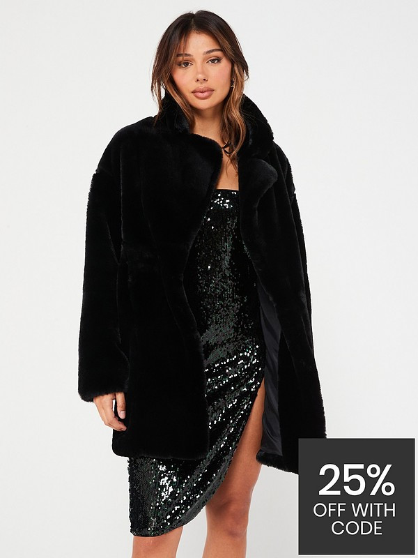 Faux Fur Coat | Very (UK)