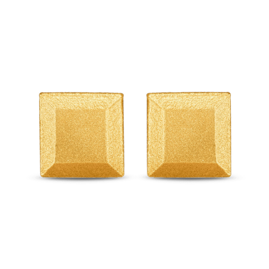 7879 Square Bullion Stud Earrings in Gold 9K at Nordstrom | Nordstrom
