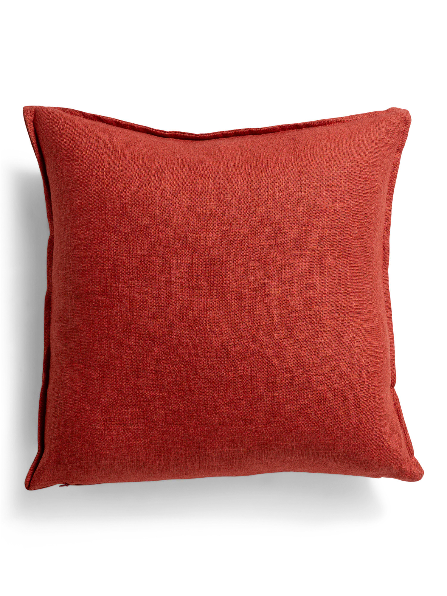 Made In Usa Linen Blend Luxe Feather Filled Mini Flange Pillow | TJ Maxx