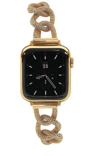 Mesh Link Watch Band in Gold | Revolve Clothing (Global)
