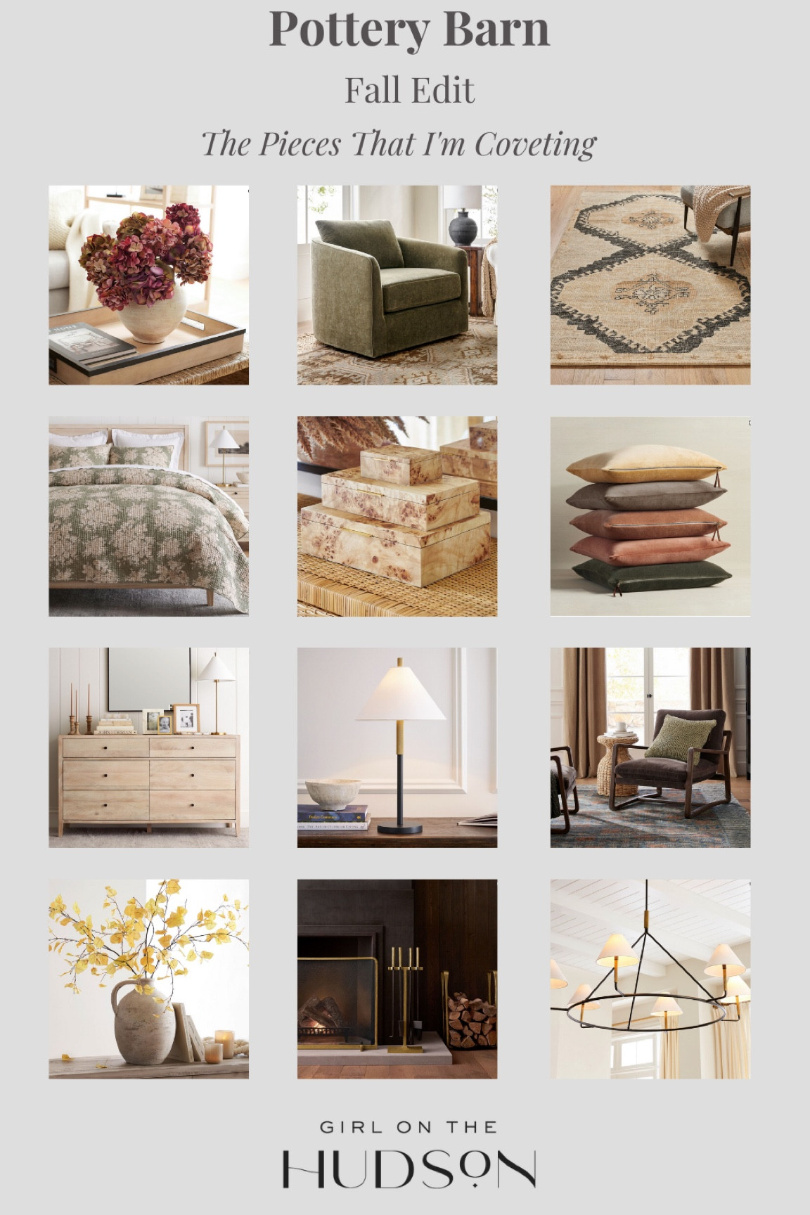 Pottery barn’s fall collection is incredible! Sharing my favorite cozy pieces (swivel chairs, fall bedding, bedroom furniture,  rugs, etc). 

#LTKFind #LTKSeasonal #LTKhome
