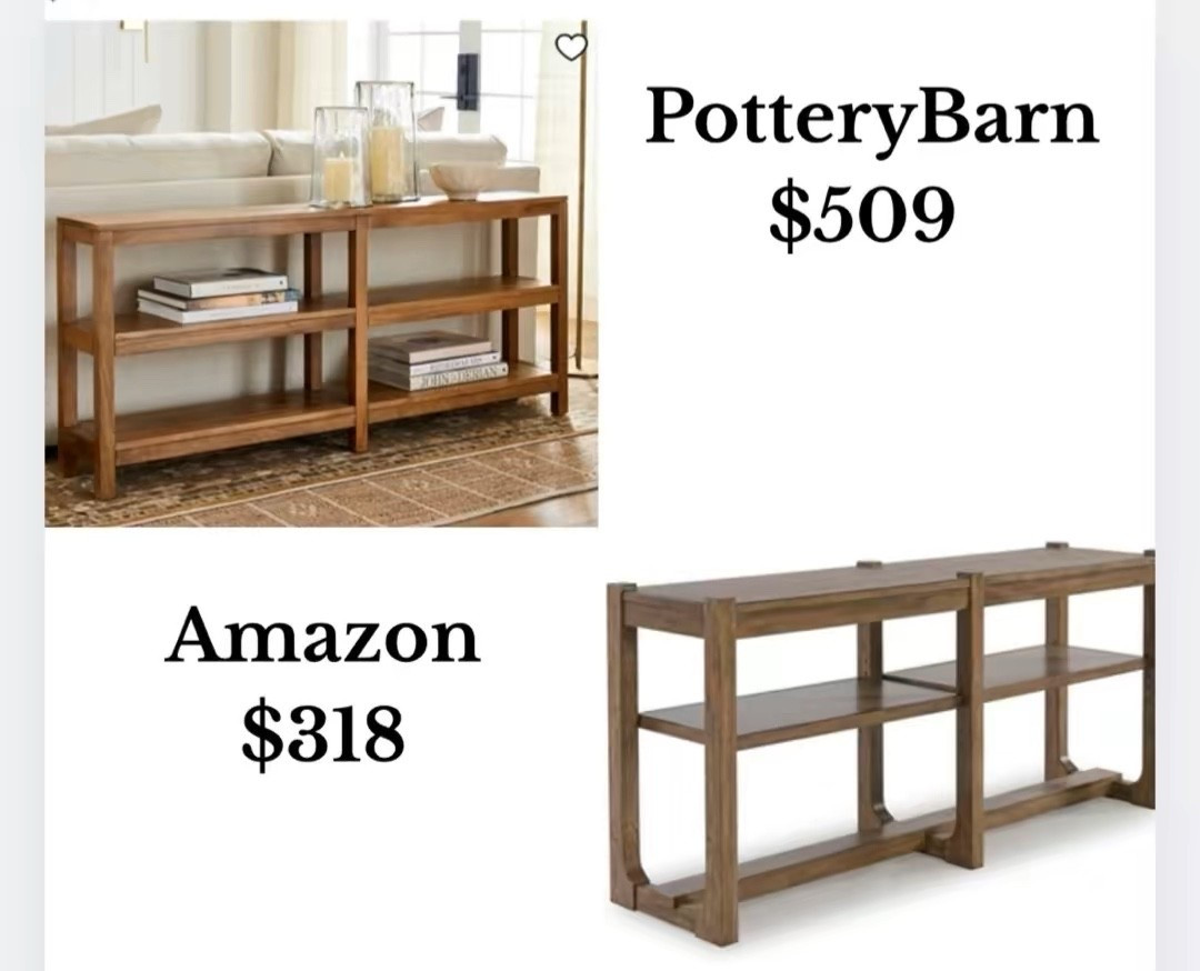 Amazon furniture, Amazon table, pottery barn table, pottery barn inspired, looks for less, entry way table 

#LTKHome #LTKStyleTip #LTKSaleAlert