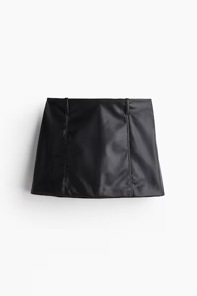 H & M - A-line Mini Skirt - Black | H&M (US + CA)