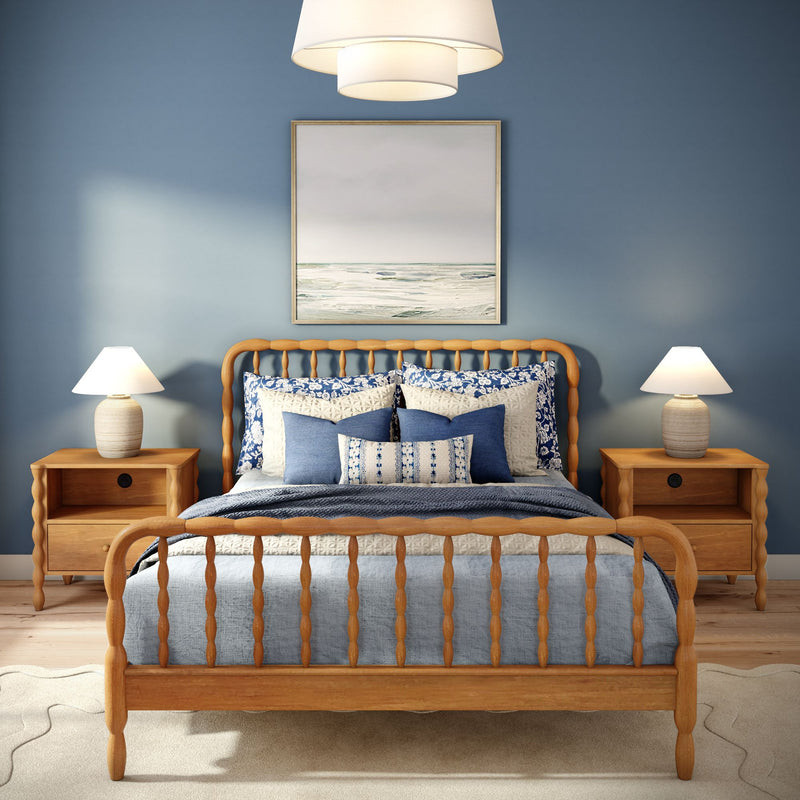 Lind Nightstand with Charging Station | Plank+Beam