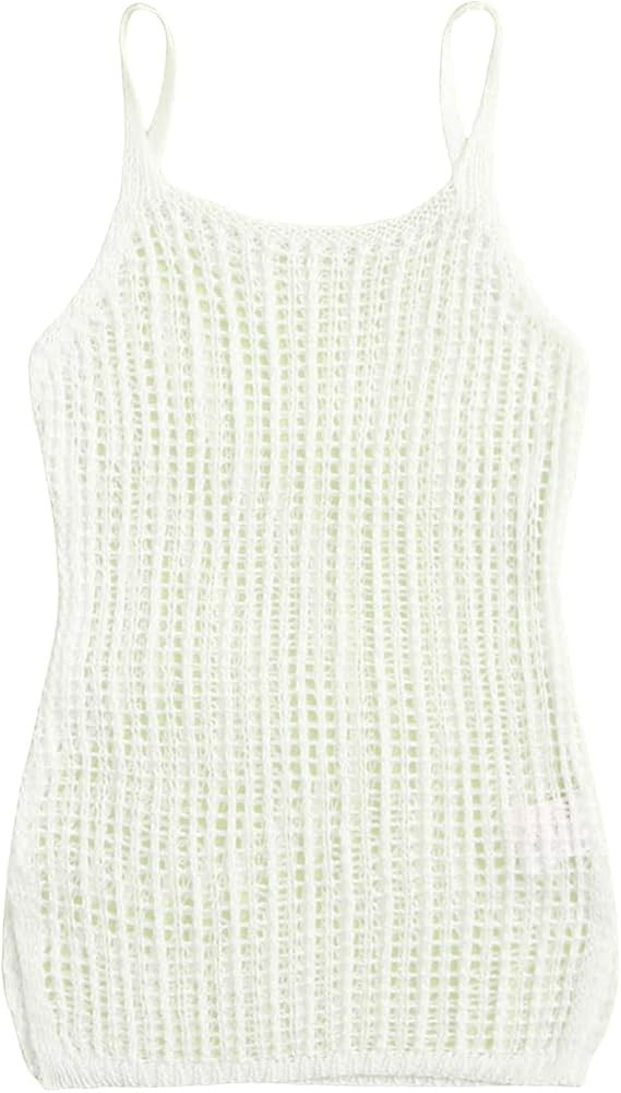 SOLY HUX Toddler Girl's Spaghetti Strap Hollow Out Split Hem Swim Cover Up Bikini Swimsuits Bathi... | Amazon (US)