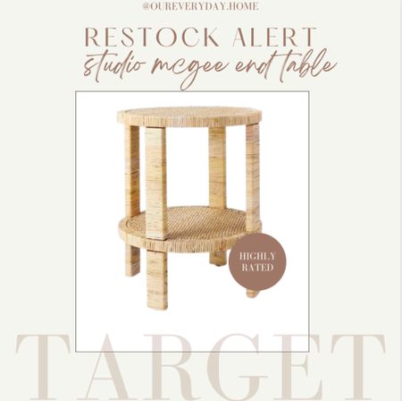 Target home decor restock end table Studio McGee 

tv console
Amazon sectional sofa 
console table black
home office
large dining room walls
olive and charcoal rug
tv stand
oval dining table
light fixtures
painted portrait
oureverydayhome

#LTKunder50 #LTKunder100 #LTKhome