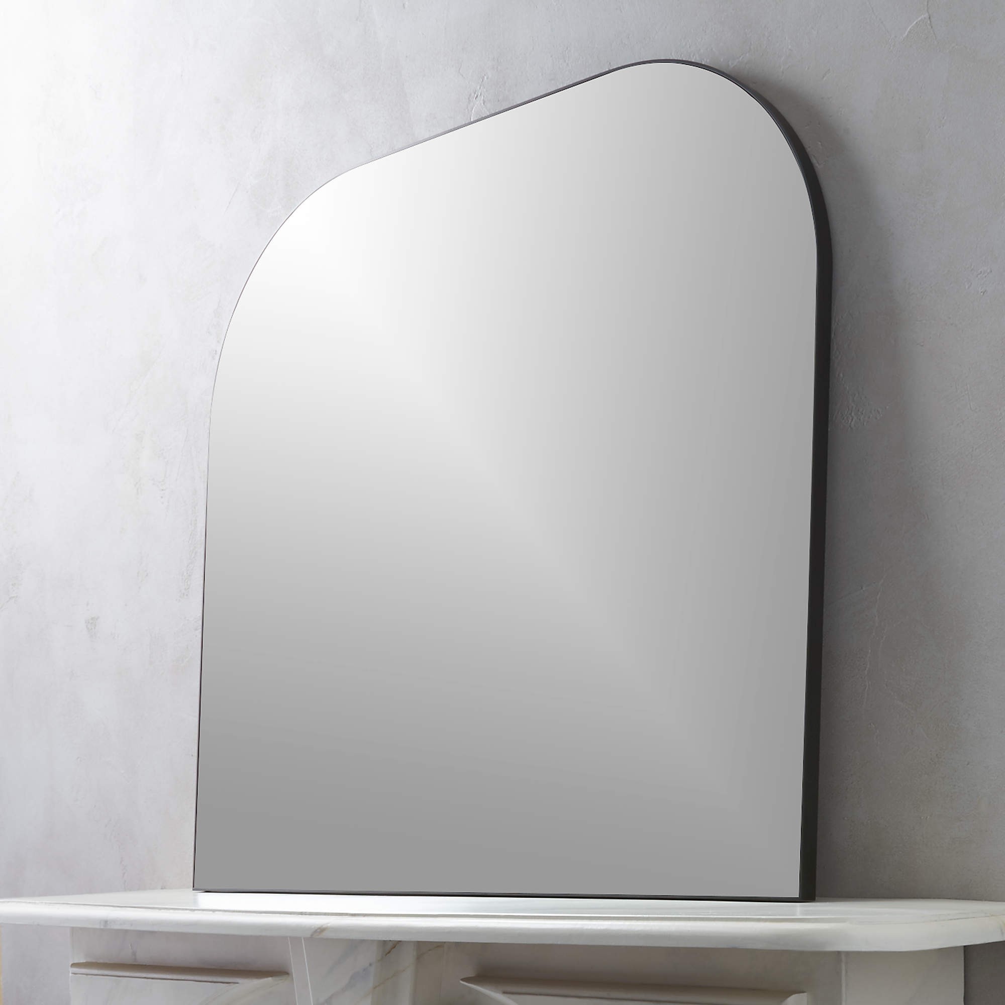 Infinity Black Mantel Mirror + Reviews | CB2 | CB2