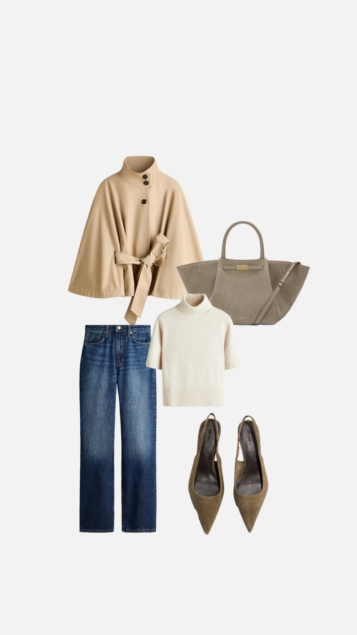 Early spring outfit with high waisted jeans and twill cape jacket 

#LTKspring #LTKstyletip #LTKuk