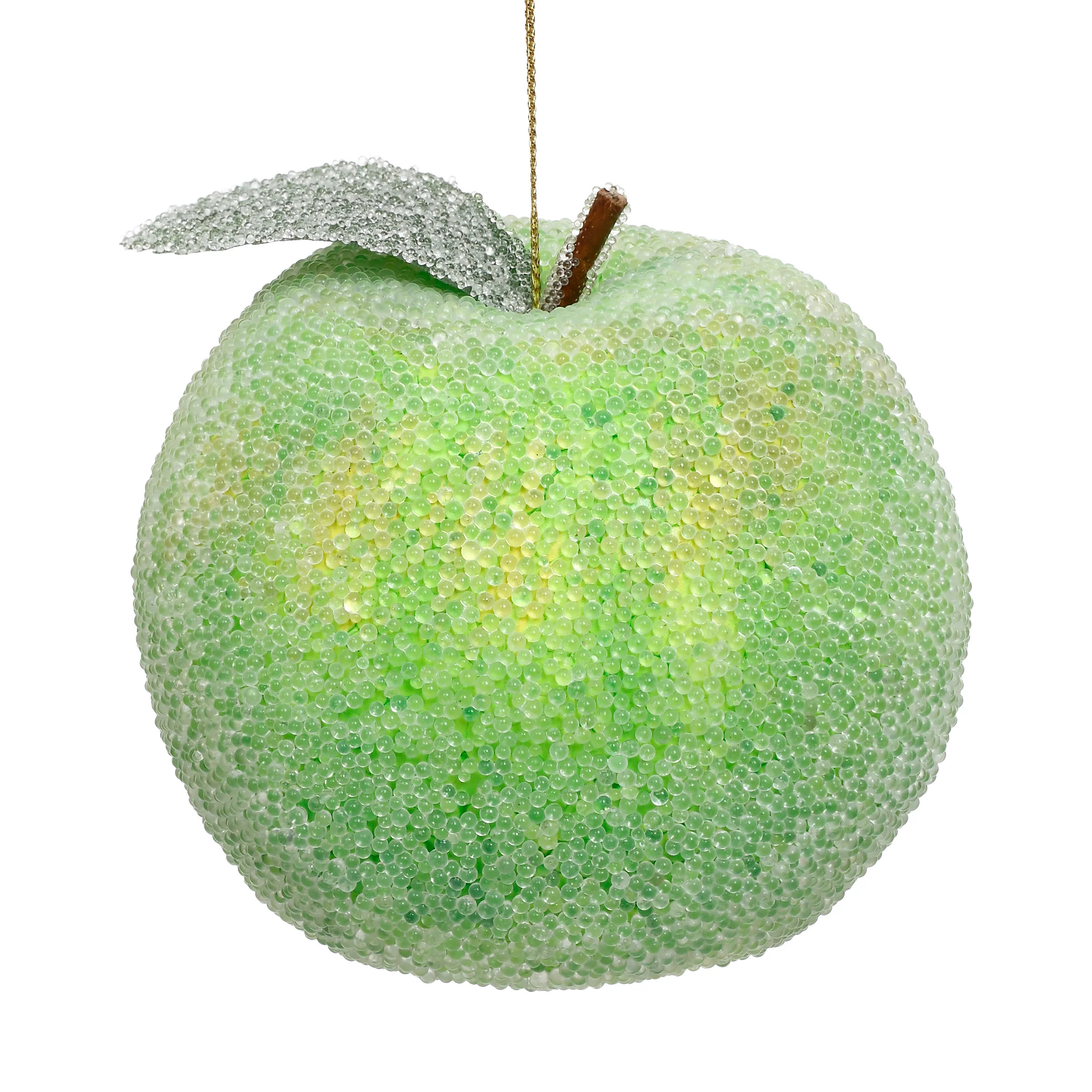 Frosted Green Apple Ornament , Box Of 6 - 3 Inches (Set of 6) | Wayfair North America