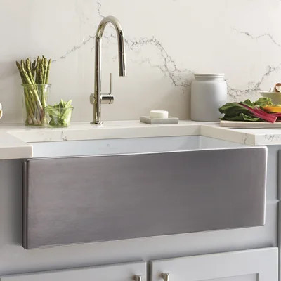 Dreamer 30" L X 17.75" W Fireclay Farmhouse/Apron Kitchen Sink | Wayfair North America