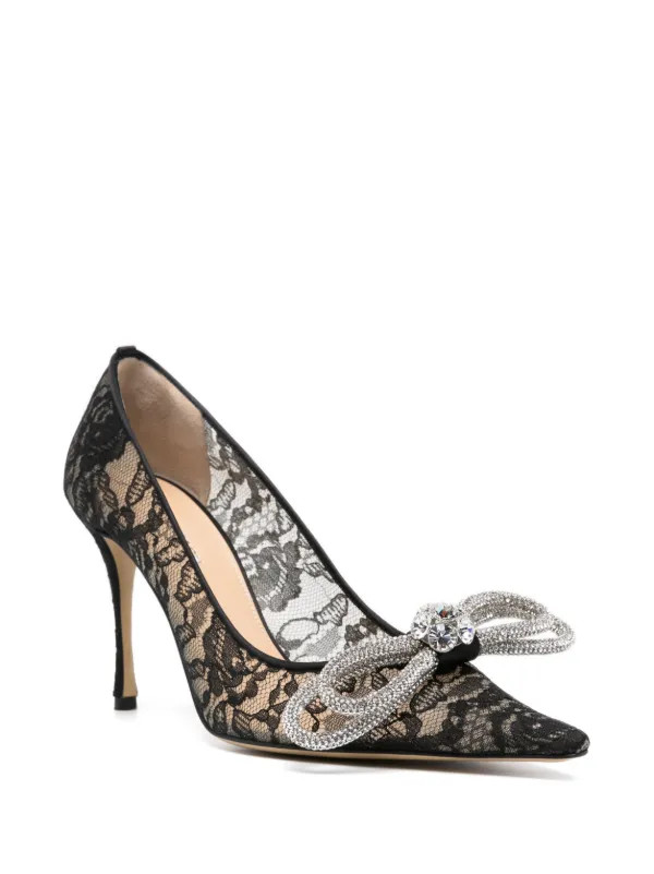 Double Bow 95mm pumps | Farfetch Global