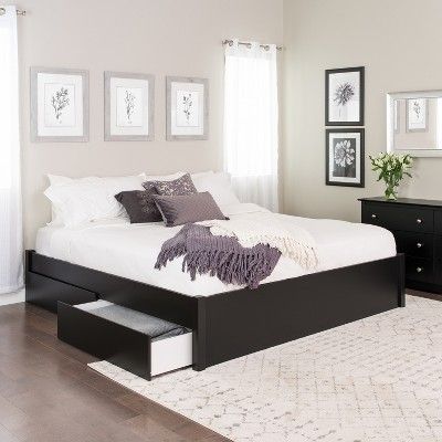 Select 4 - Post Platform Bed with 2 Drawers - Prepac | Target