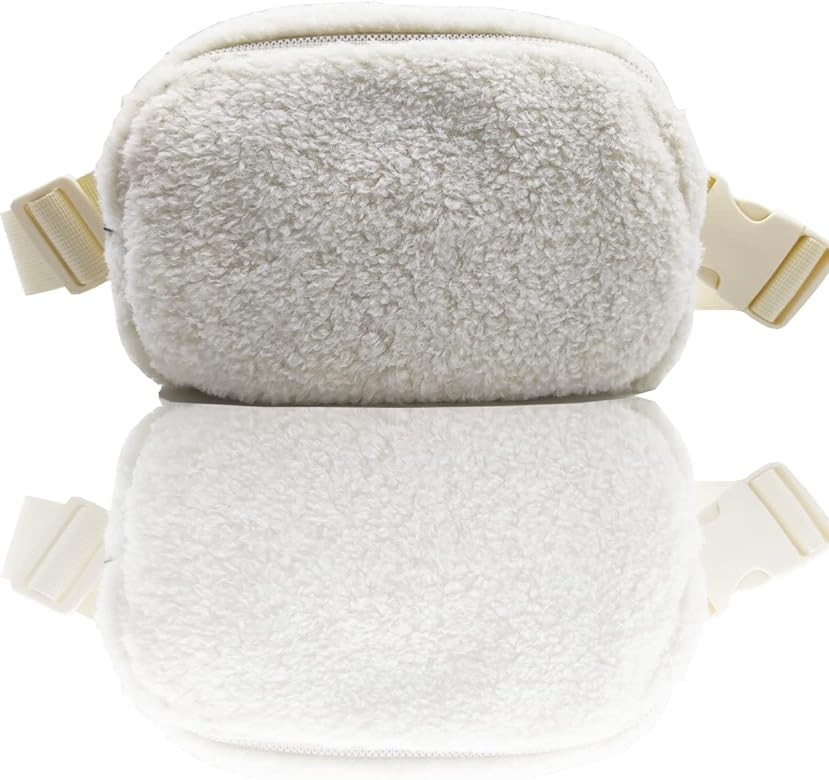 Unisex Fleece Mini Waist Bag with Adjustable Strap , Sherpa Belt Bag Small Waist Bag for Women Fanny | Amazon (CA)