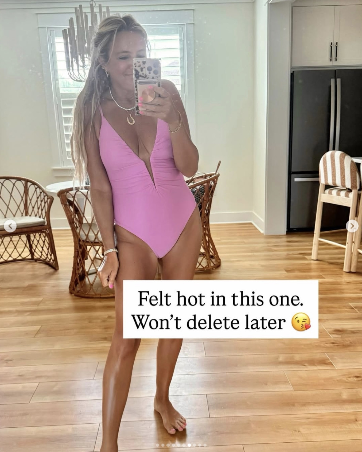 The pink one-piece swimsuit that instantly made me feel confident 💕 The plunging neckline, flattering fit, and gorgeous color make it perfect for a tropical vacation, honeymoon, or summer pool day.
 

 #LTKootd #LTKmomlife #LTKSeasonal