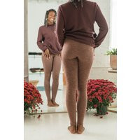 Yoga Leggings -Heather Organic Cotton - Two Tone | Etsy (US)