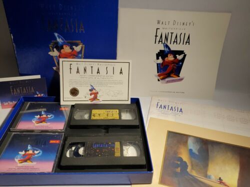 Walt Disney Masterpiece Fantasia Deluxe Collector Edition Box Set w/ Lithograpgh | eBay US