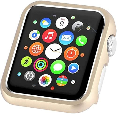 Leotop Compatible with Apple Watch Case 44mm 40mm Series 6 5 4 SE, Metal Bumper Protective Cover Alu | Amazon (US)