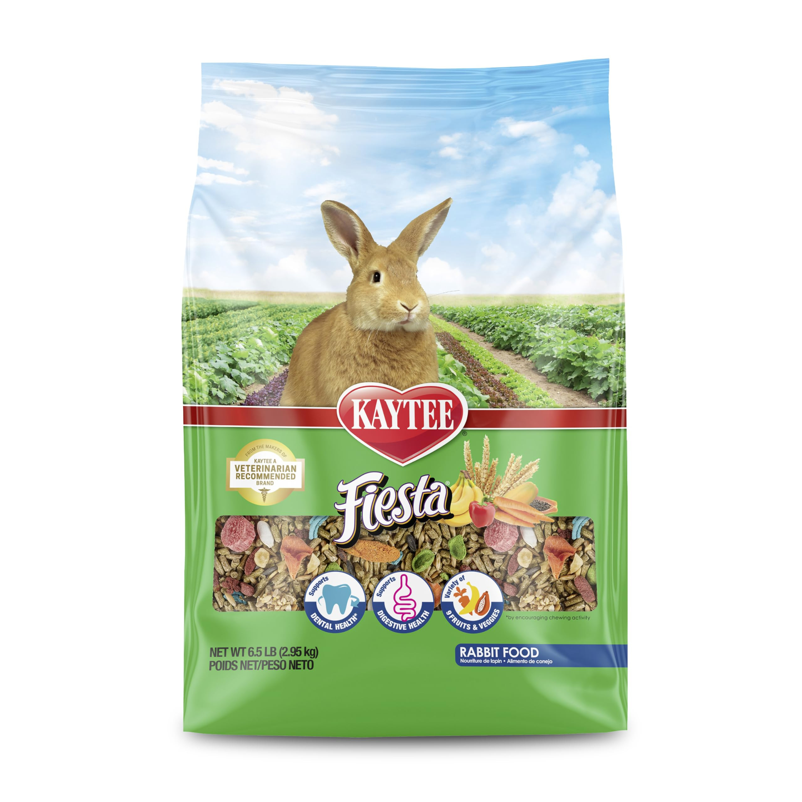 Kaytee Fiesta Rabbit Food, 6.5-lb bag | Amazon (US)
