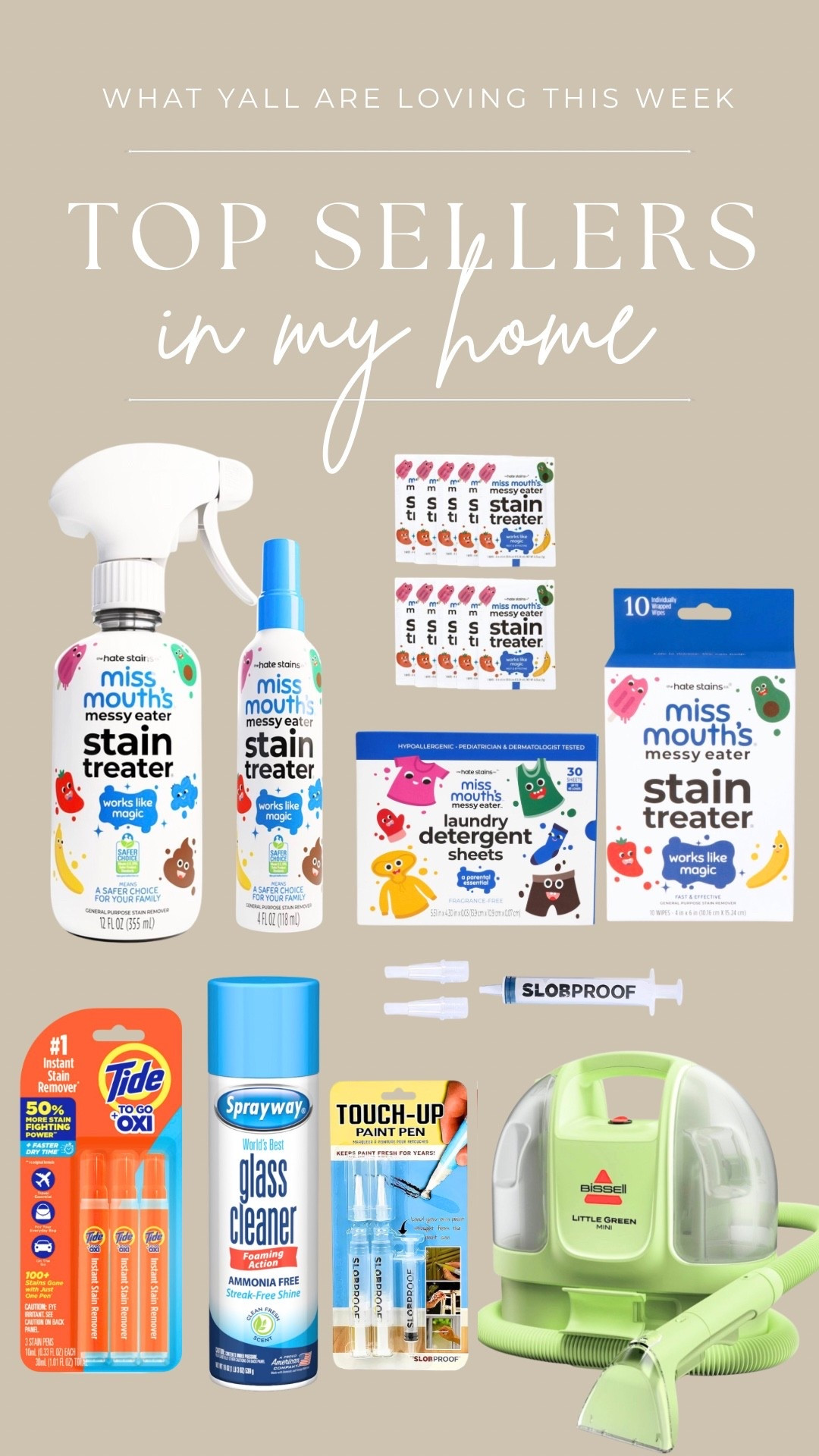 My holy grail of cleaning essentials that right now— in the midst of showing our house, moving, and new puppy— I can’t go a DAY WITHOUT. 

•
•
Household cleaning, miss mouths stain removal, baby shower gifts, expecting mothers gifts, essentials

#LTKHome #LTKBaby