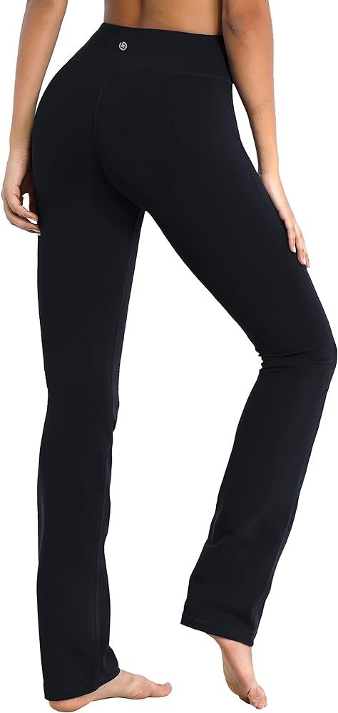 BUBBLELIME 29"/31"/33"/35" 3 Styles Women's Bootcut Yoga Pants Basic/Back Pockets/Straight Leg Wo... | Amazon (US)