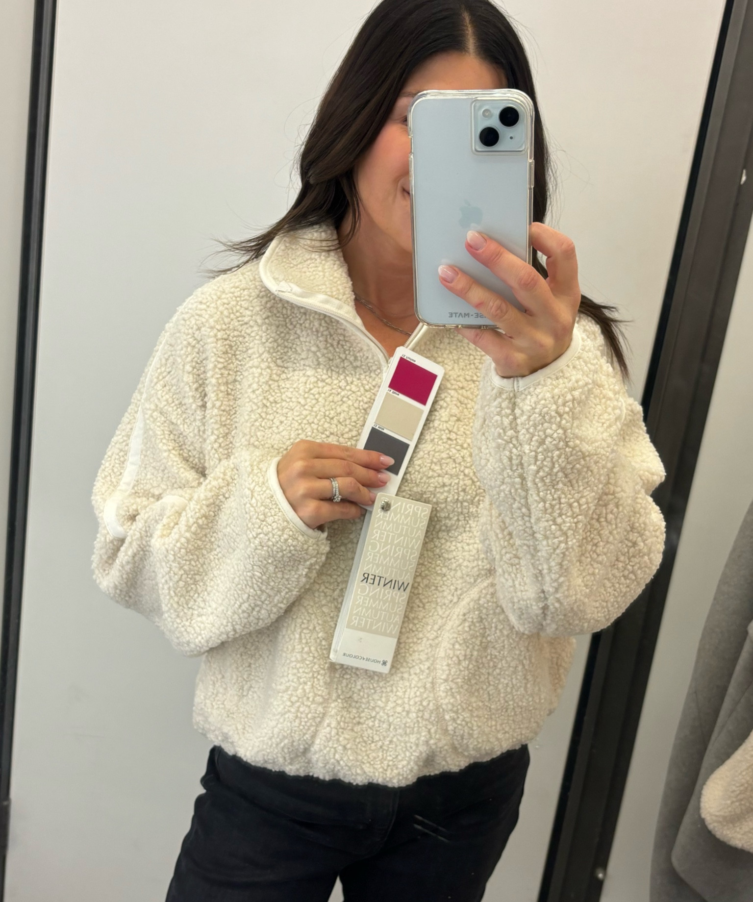 Cropped Sherpa 1/4-Zip Pullover for Women - color is Wishbone and a match for Winter’s Stone 

#LTKsalealert #LTKstyletip #LTKfindsunder50