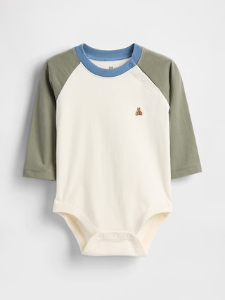 Baby First Favorites Organic Cotton Raglan Bodysuit | Gap (US)