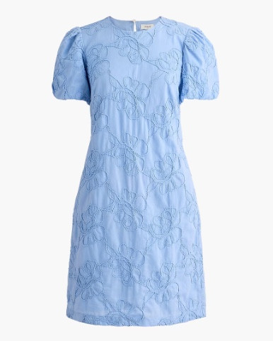 Light blue floral jacquard puff sleeve dress
Easter dress 

#LTKSaleAlert #LTKSeasonal