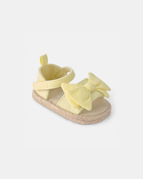 Baby Girl Bow Sandals - Yellow | Carter's | Carter's Inc