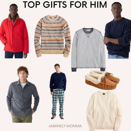 Top gifts for him. 
Sweaters, dress shirts, lounge wear, and more from j.crew! 

#LTKHoliday #LTKmens #LTKSeasonal