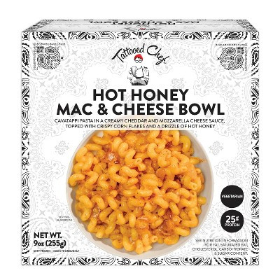 Tattooed Chef Frozen Hot Honey Mac & Cheese Bowl - 9oz | Target