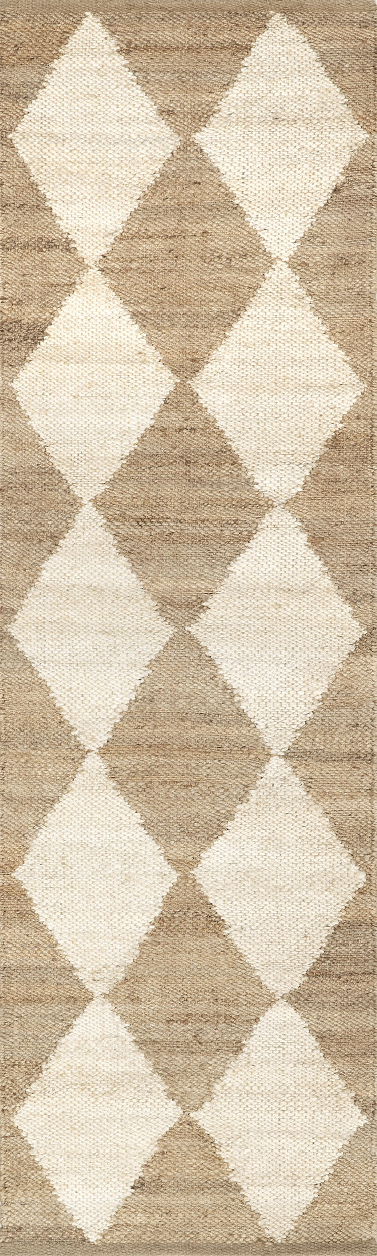 Louie Diamond Checkerboard Jute Rug | Rugs USA