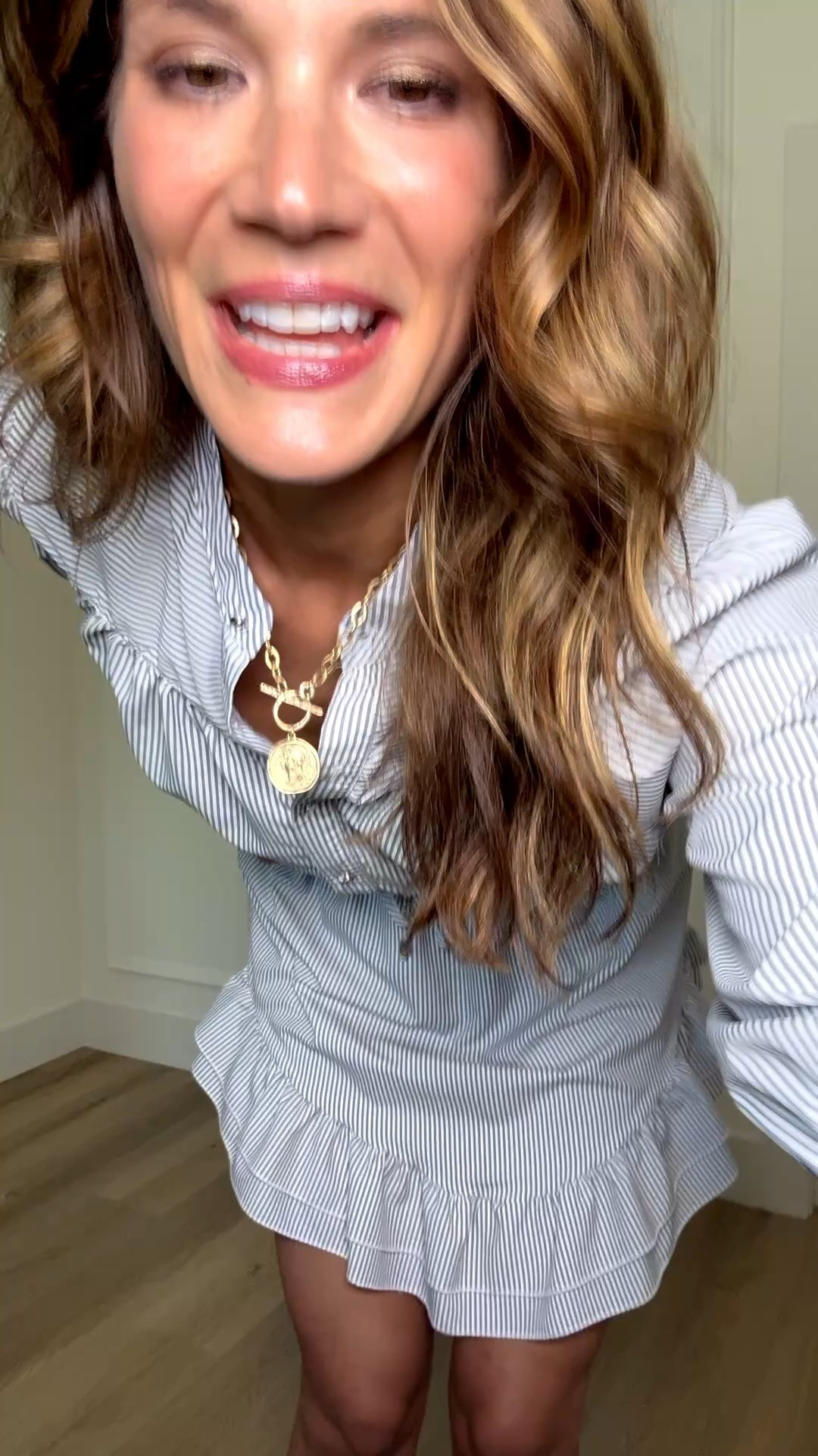 This striped matching set is such a cute elevated summer look with the feminine ruffle details, lightweight fabric, and relaxed fit. Perfect for brunch, vacations, coastal weekends, or casual summer plans when you want something effortless that still feels polished and put together.

Striped matching set, Blue striped outfit, Feminine summer style, Coastal inspired fashion, Casual vacation outfit, Ruffle skirt set, Effortless summer look, Matching skirt set, StangandCo

#LTKTravel #LTKTall #LTKSeasonal