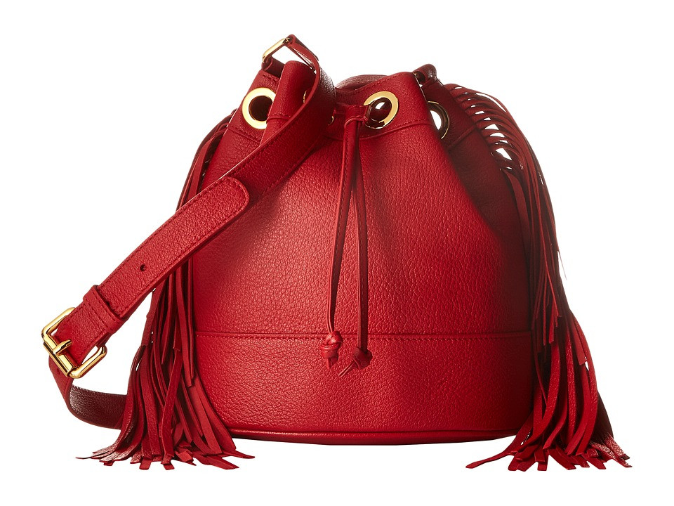 Boutique Moschino - Fringes Bucket Bag (Red 0115) Handbags | 6pm