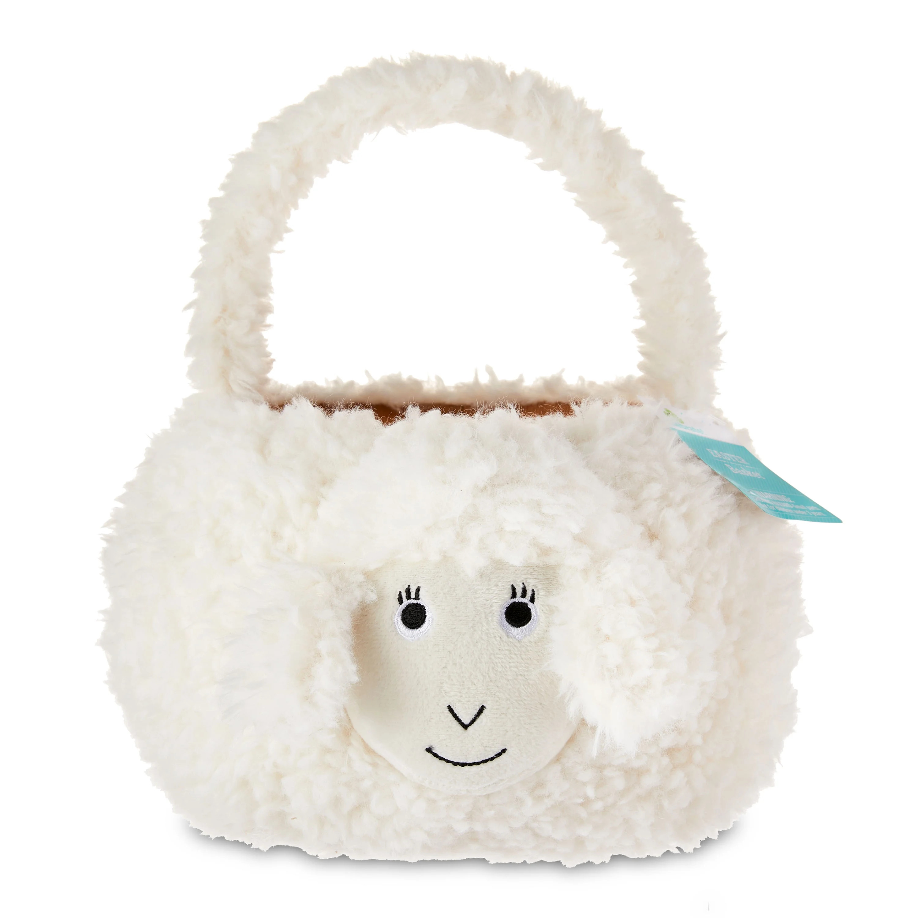 Way To Celebrate Easter Plush White Lamb Basket | Walmart (US)