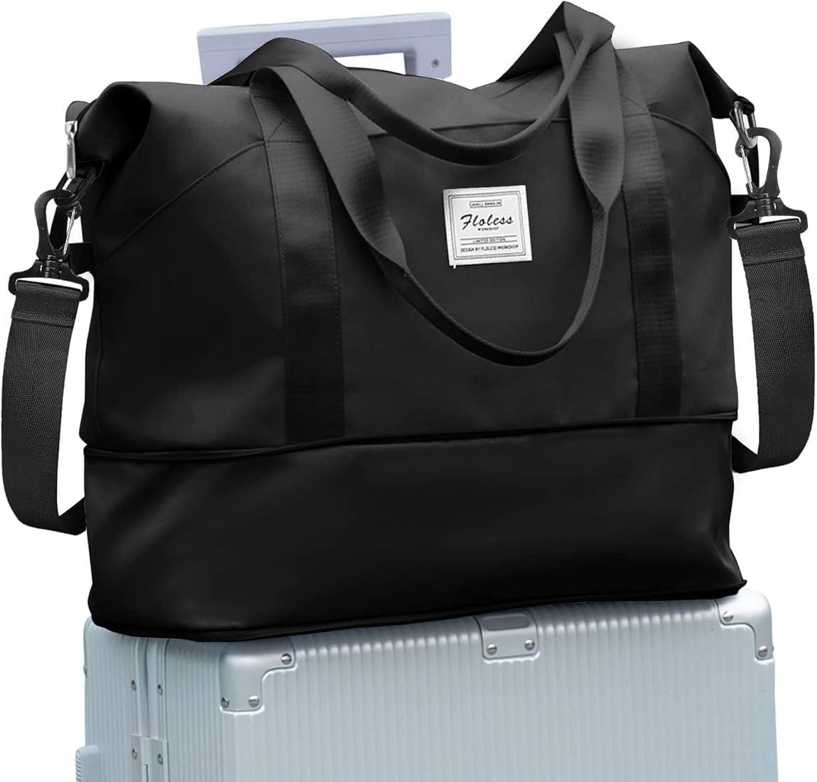 Travel Bag for Women with Wet Pocket,Capacity Expanadle Weekender Overnight Duffel Bag with Troll... | Amazon (CA)