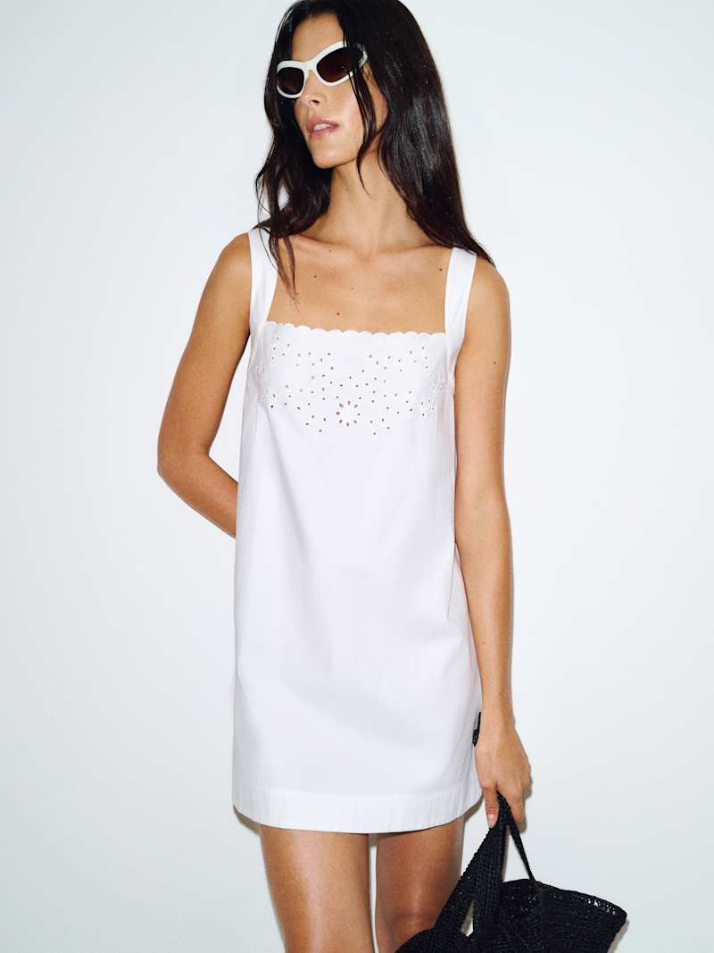 Reformation Poppy Sleep Dress Ivory XS | Reformation (Global)