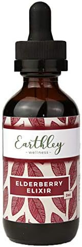 Earthley Elderberry Herbal Extract, Made with 100% Organic Ingredients, Concentrated Formula, Imm... | Amazon (US)