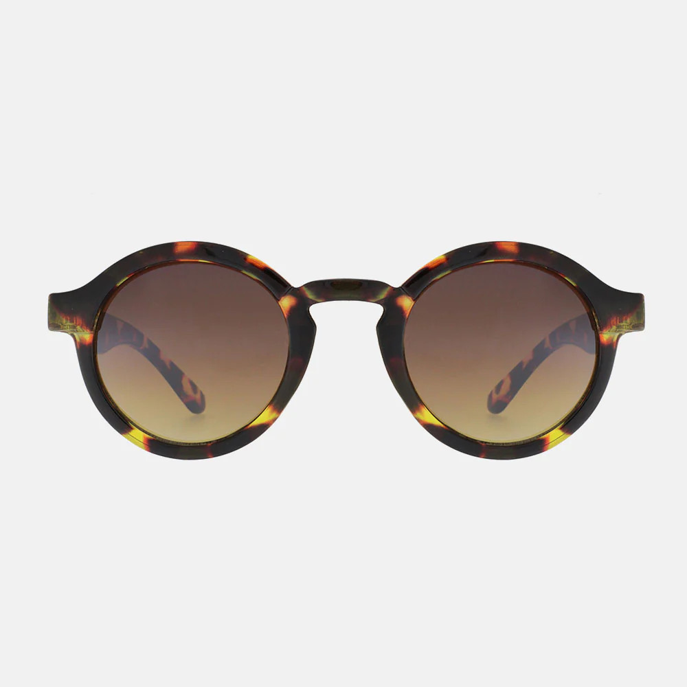 Tortoise Belmont Round Sunglasses | Caroline Gardner