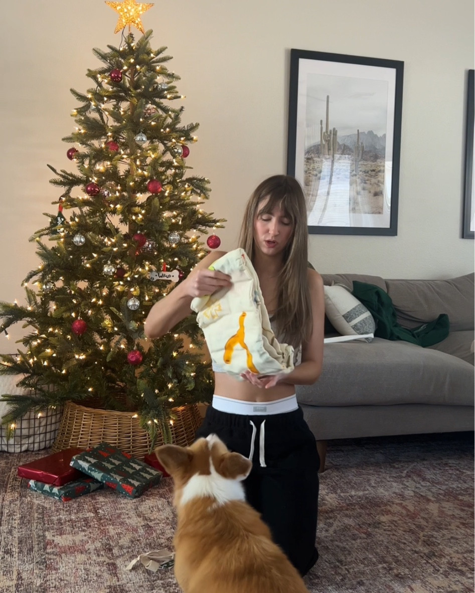 Linking my black joggers and new shower curtain both from Urban Outfitters!