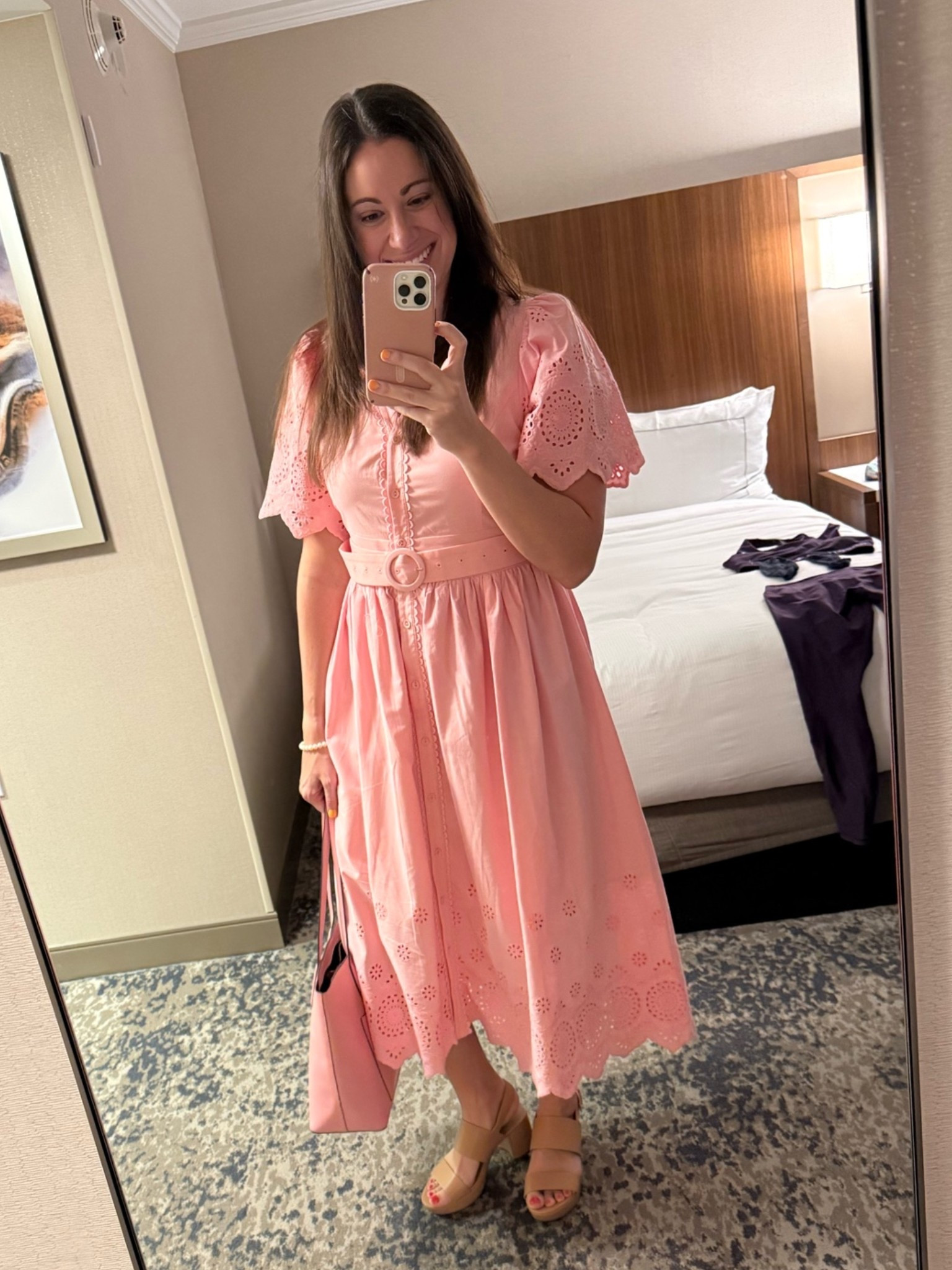 Conference outfit Day 2! Love a midi dress for literally everything and Mint Julep delivers! Fits true to size and perfect for work, brunch, wedding events, everything!

#LTKootd #LTKgrwm #LTKWorkwear
