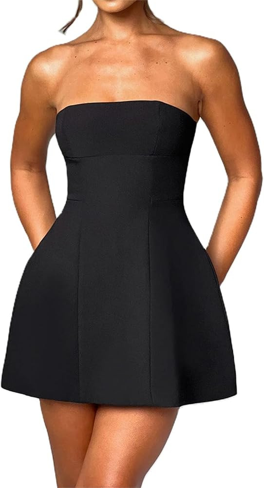 Alyweatry Women Cap Sleeve Mini Dress The Ultimate Muse A-Line Elegant Formal Party Short Dress w... | Amazon (US)