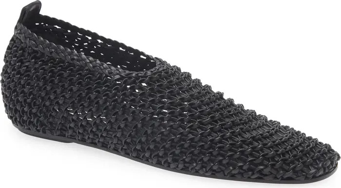 TOTEME Woven Leather Flat (Women) | Nordstrom | Nordstrom