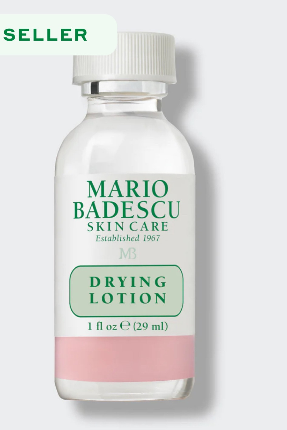 Mario Badescu Drying Lotion is a legendary on-the-spot solution that helps dry up surface blemishes overnight.

This fast-acting, effective spot treatment contains the following highly effective ingredients:
- Salicylic Acid: reduces the appearance of redness of blemishes
- Sulfur: unclog pores
- Zinc Oxide: absorbs excess oil

#LTKbeauty