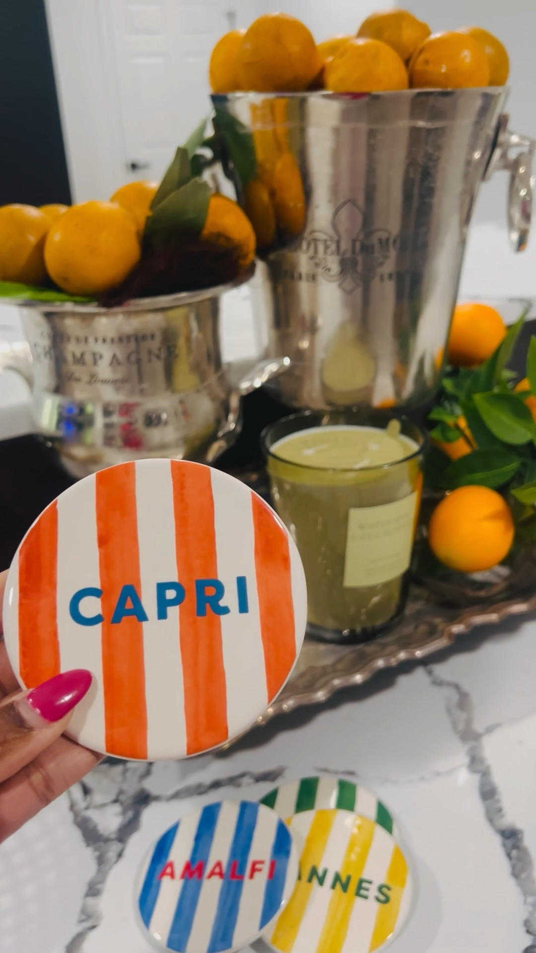 The cutest little coasters to bring CAPRI, CANNES, NICE, and AMALFI right to your home entertainment this summer 🍊🍋

#LTKfoodie #LTKHome