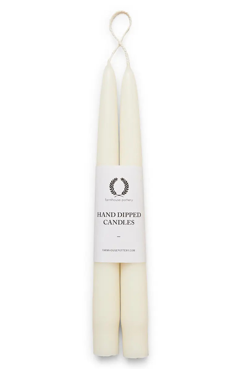 Farmhouse Pottery Set of 2 9-Inch Tapered Candles | Nordstrom | Nordstrom Canada