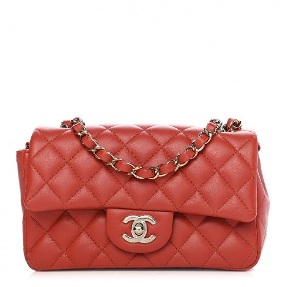 CHANEL

Lambskin Quilted Mini Rectangular Flap Brown | Fashionphile