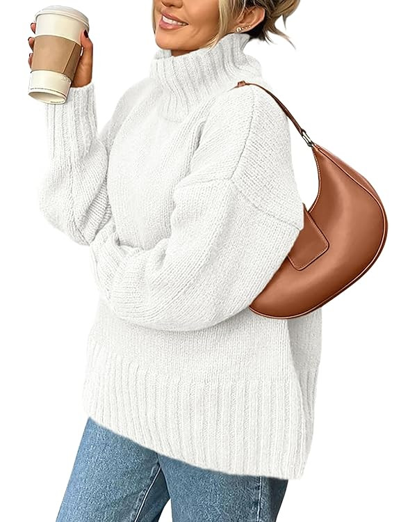 PRETTYGARDEN Women's Winter Clothes Pullover Oversized Sweaters Casual Long Sleeve Chunky Cable K... | Amazon (US)