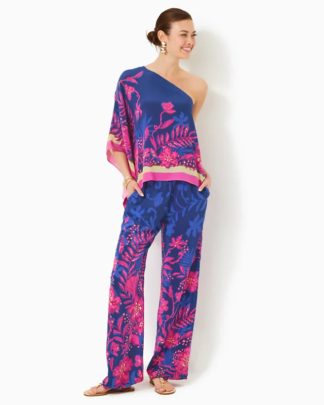 Schaffer Silk Top & Kantana Palazzo Pant Set | Lilly Pulitzer