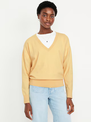 SoSoft Lite Loose V-Neck Sweater | Old Navy (US)