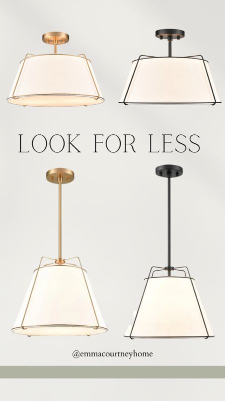 Get the look for less pendant light. Semi flush mount light  

#LTKstyletip #LTKsalealert #LTKhome
